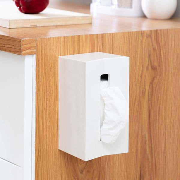 （Hvit）Veggmontert Papirhåndkleholder, Vanntett