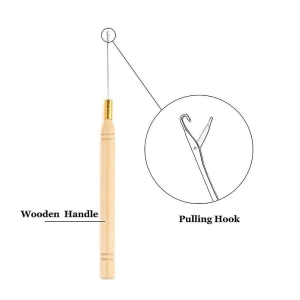 TG 4 i 1 Salon 500st Microring Set Microringar, Loop Needle Microring Microring Needle Zonge Tool Set for Hair Extension