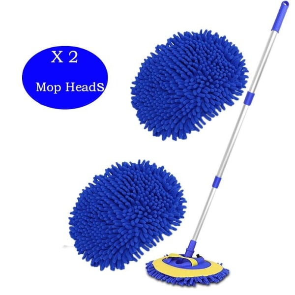 Microfiber Car Wash Brush Cleaning Mop Auto Truck Long Handle Ext