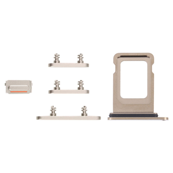 SIM-kortfack + SIM-kortfack + Sidoknappar för iPhone 14 Pro Max DXGHC