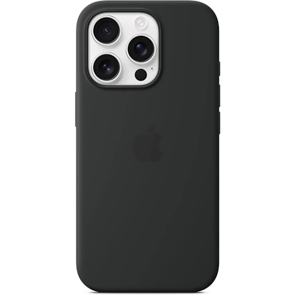 Apple Silikonecover med MagSafe til iPhone 16 Pro – Sort[JSR],D