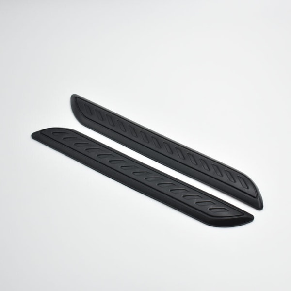 2x Rubber Carbon Fiber Car Bumper Protector Corner Guard Front Re