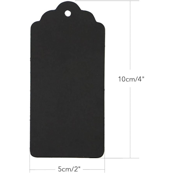 100 Kraft-paperilappua, lahjalappua, matkalappua - Tyhjiä lappuja