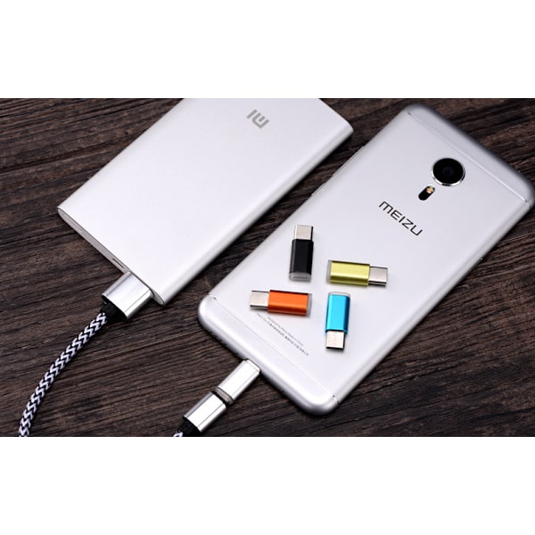 Nøkkelring Android til Type-C Mobiltelefon Adapter USB til Micro Data