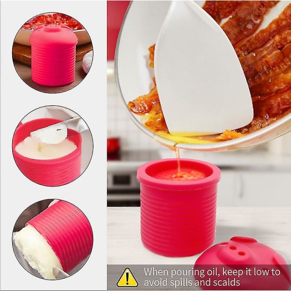 Dww-piglet Silikon Bacon Grease Drainer Bacon Grease Collect DXGHC
