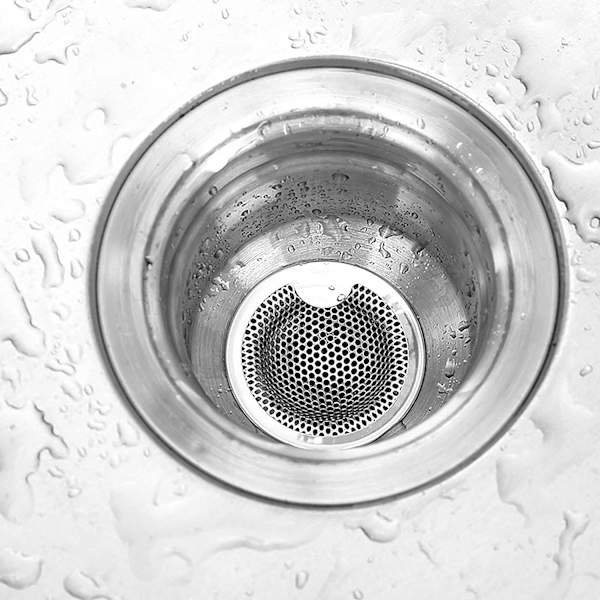 Rustfritt Stål Sink Sil - To-pakning (5 CM)