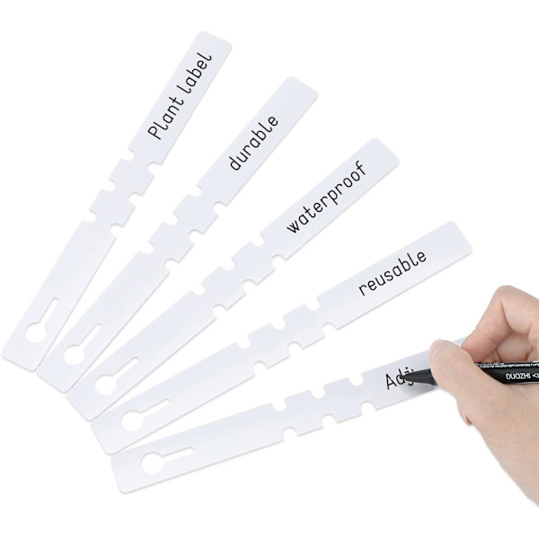 50-pack Plastväxtträd Etiketter, 2 x 20cm, för Växtinpackning (
