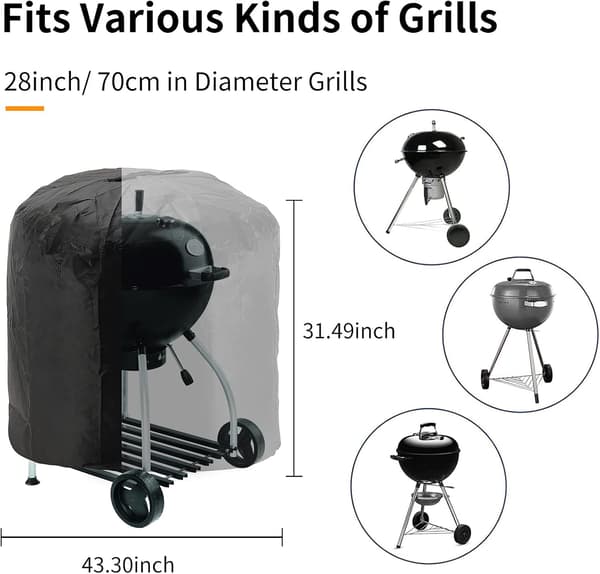 Mutsitaz Gasgrillskydd - Vattentätt - Rivsäkert och Dammsäkert