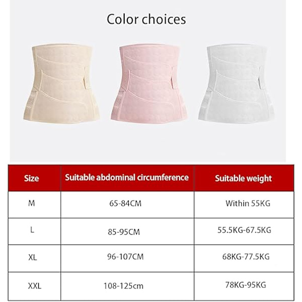 Postpartum-belte Justerbart Postpartum Abdominalbelte Postpartum M