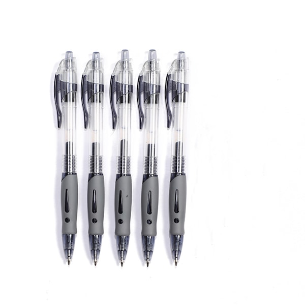 Geelikynien, hienokärkiset (0,5 mm), musta muste, 36 kpl, musta