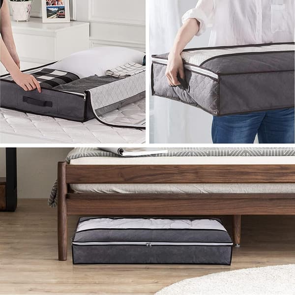 Underbed Förvaringsväska Set om 5, 90L Stor Non-Woven Underbed Förvaring