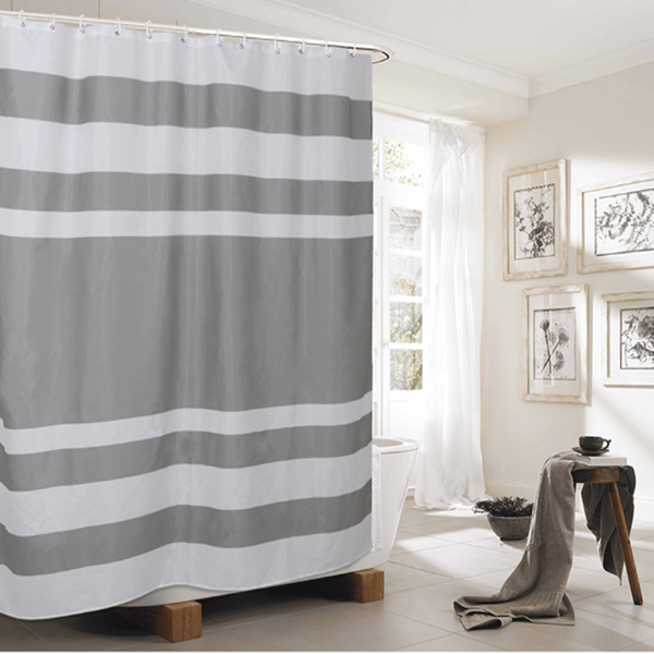 Spa Dusjforheng i Stykke Solid Mikrofiberstoff med 3M Scotchg