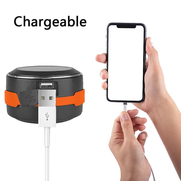 Vattentät Solcellsdriven LED Campinglykta - Sol eller USB