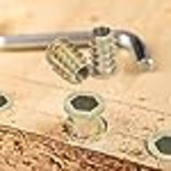 Sinkkiseosheksakulmaiset kierteitetyt insert-mutterit Kierteitetyt insert-mutterit Ulkoiset