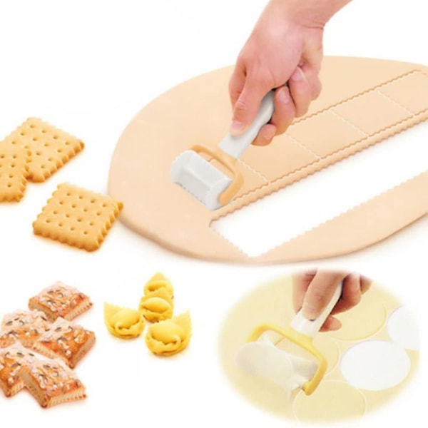 Dewenwils Plast Cookie Form Kit, Round Square Cutter, Cookie DXGHC