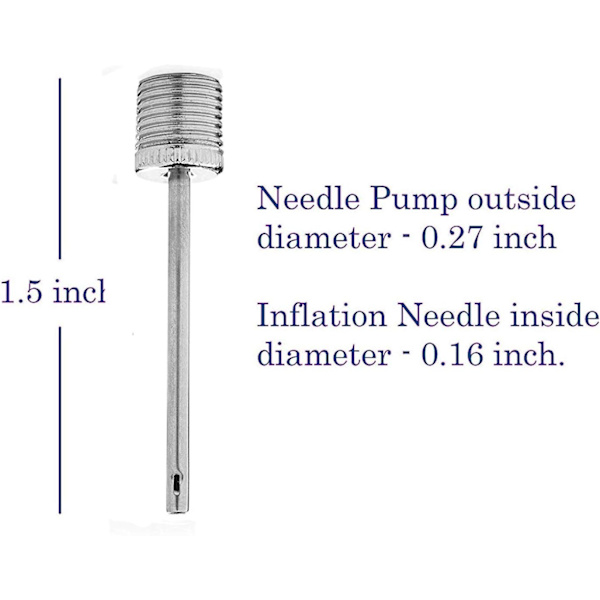 Rustfrit Stål Boldpumpe Nåle Inflation Nåle Bold Nåle fo