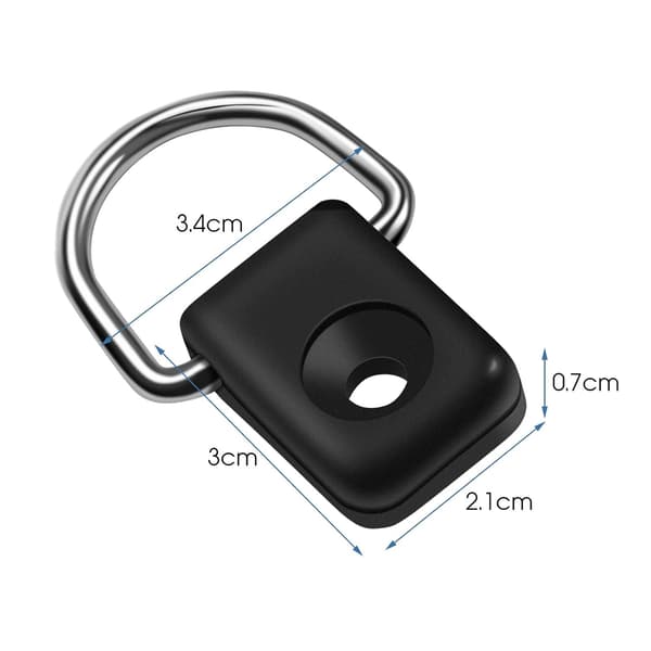10 stk Kajak Sikkerhedsmount Fiskebåd Sort Rigging D-Ring med