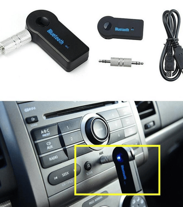 Kolme Bluetooth-vastaanotinta 3,5 mm langaton 4.0 Bluetooth-sovitin