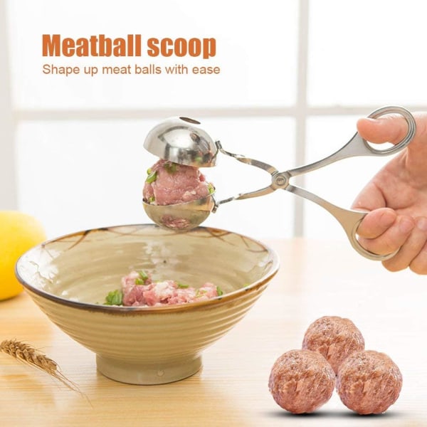 Rostfritt stål Meat Baller Cookie Dough Scoop Köksförsörjning (Sm