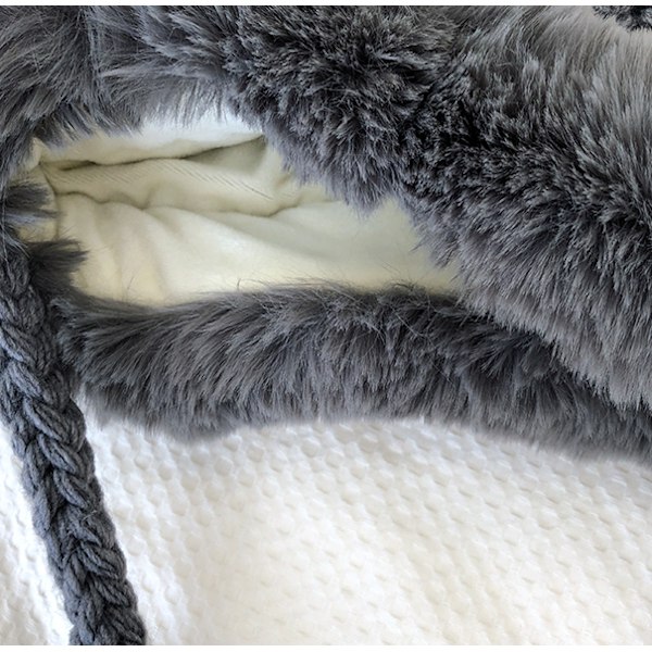 Sööt plush-neulostu Lei Feng -hattu lapsille, lämpimät korvasuojat