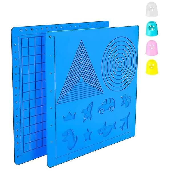 2-pack 3D-pennplatta silikonplatta med mönster 3D-pennritning Ac DXGHC