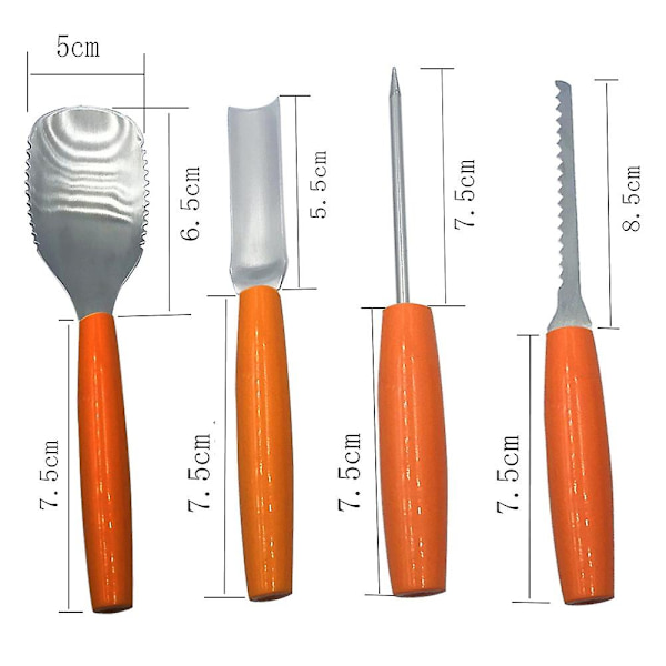 4st Pumpa Carving Tool Set Halloween pumpa Carving Kit C DXGHC