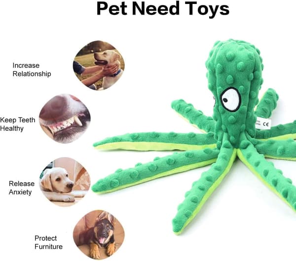 No Stuffing Crinkle Plush Hundelegetøj til Hvalpe Tandsætning, Holdbar Indvendig