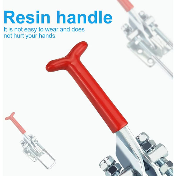 2 stk. Metal Toggle Latch Tømrer Toggle Ikke-Skridsikker Rustfri S