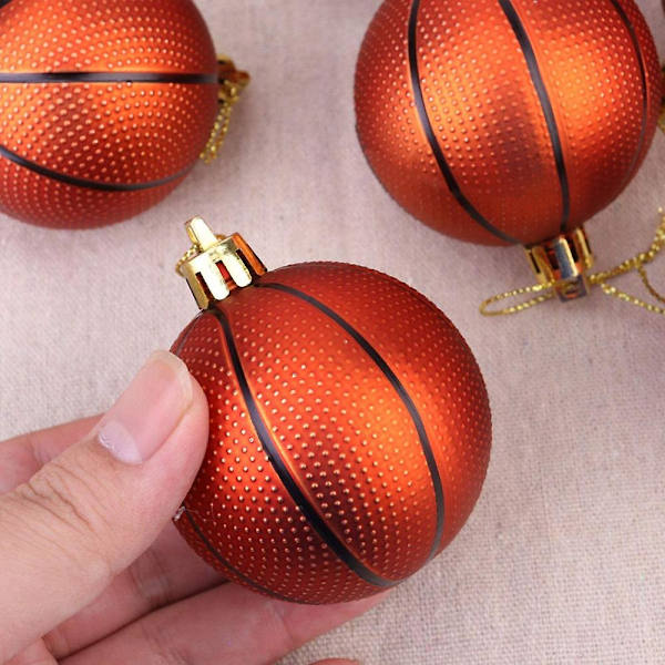 6cm Julebasketbold Julepynt Bold Juletræ