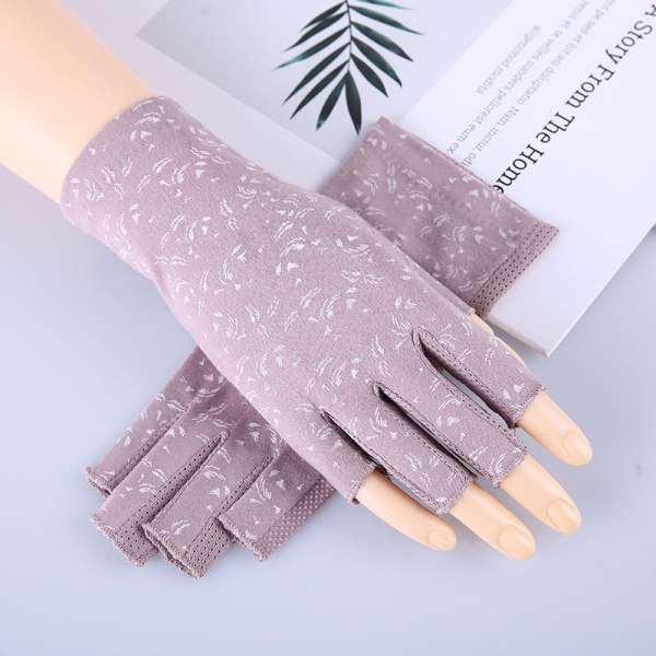 Sunblock fingerlösa handskar sommar körhandskar flickor, halkfri U