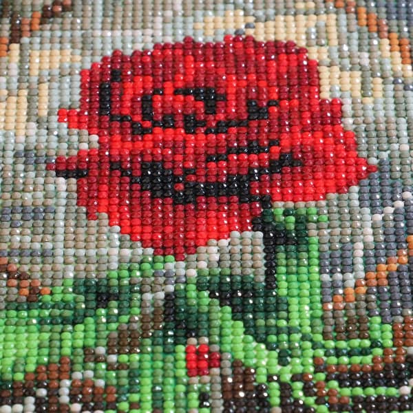 30x40cm 5D Diamantmålning Blommor Ros 5D Diamantmålning Diam
