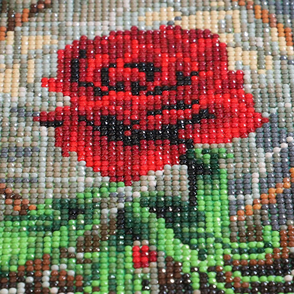 30x40cm 5D Timanttimaalaus Kukkia Ruusu 5D Timanttimaalaus Diam