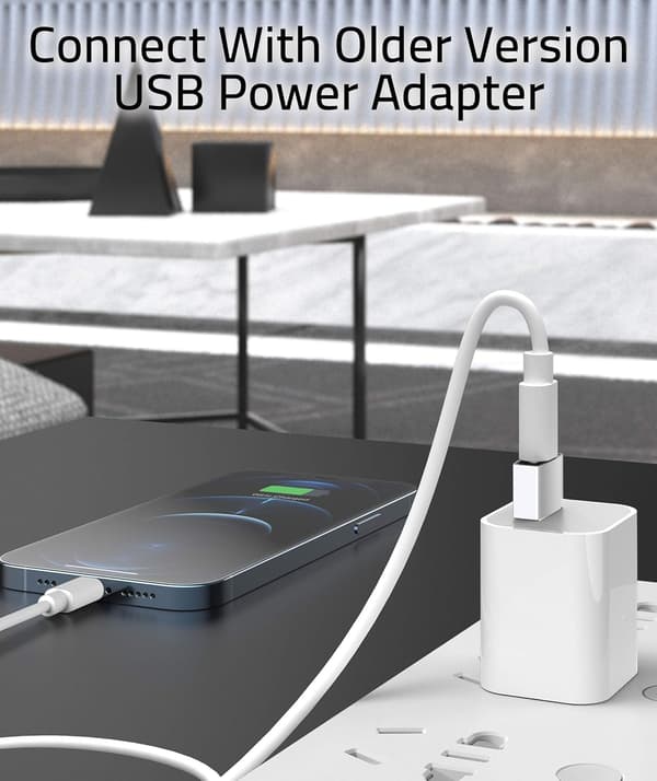 USB A - USB C -sovitin, hopea