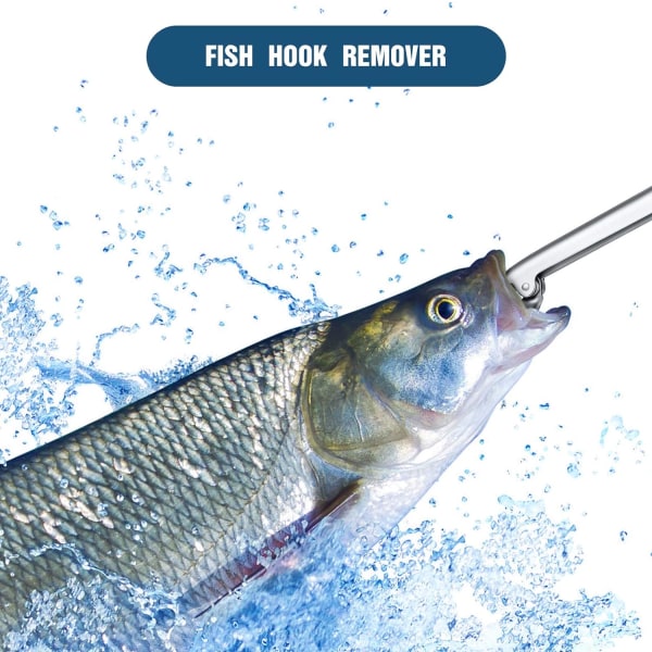 2 stk. Rustfrit Stål Fiske Krogfjernere Fiskeri Ekstraktor Fres