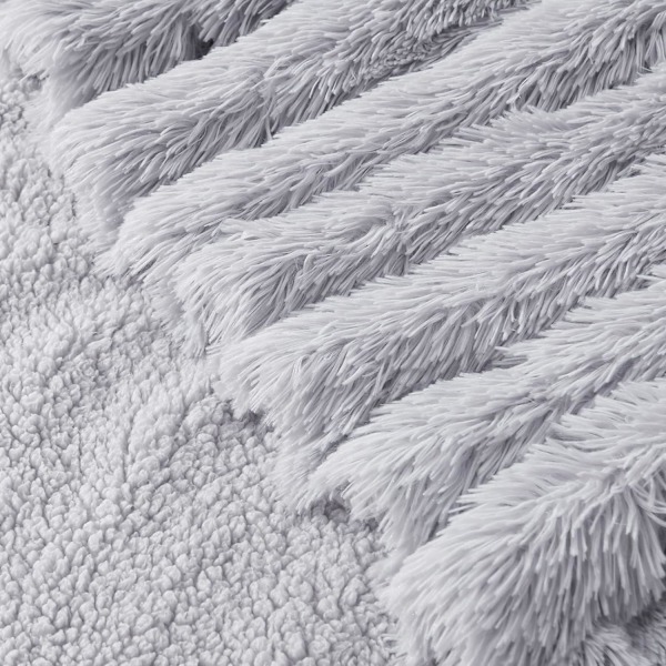 Supermyk Langpels Faux Fur Teppe, Fuzzy Kast Teppe