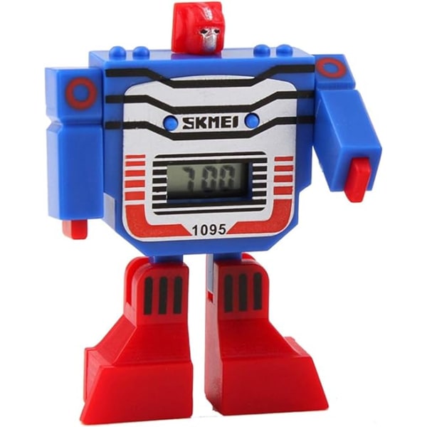 Kids LED Digital Cartoon Sport Robot Transformation Toys Boys Wr