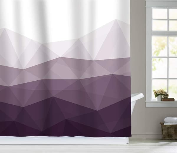 Designerduschdraperi, Populär Duschdraperi, Ombre Lila Tyg