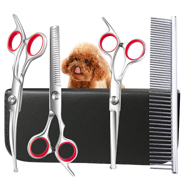 1 sæt hundeklippersaks professionel kæledyrsrengøring og b