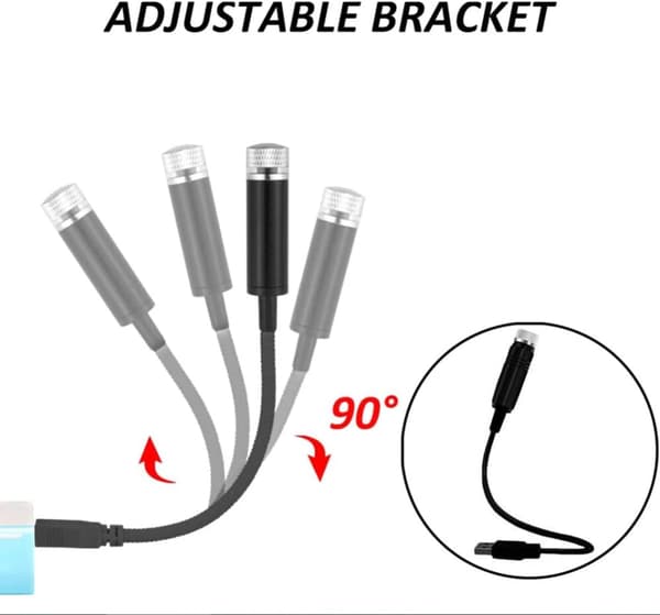2 kpl Mini Led Projektiolamppu Tähti Yö Usb Liitäntä, Usb Kestävä
