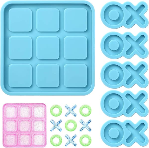 Hartsform, med 5 schackformar, X O brädspel silico