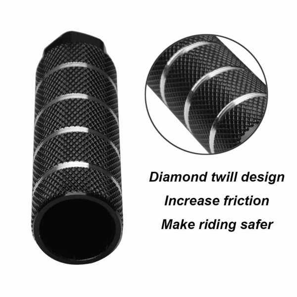 Sæt med 2 Aluminium Legering Anti-Slip Pedaler til , Sort , 2