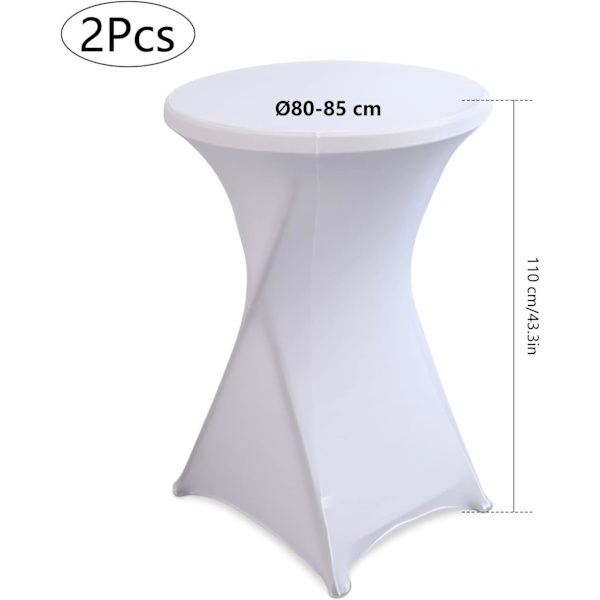 Stretch Bordduk 2-delt Vaskbar Polyester Borddekke