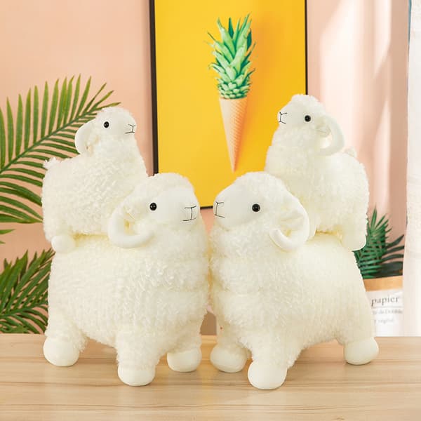 Liten Ullplysch Leksak Alpaca Docka Söt Cartoon Simulation Get Sle