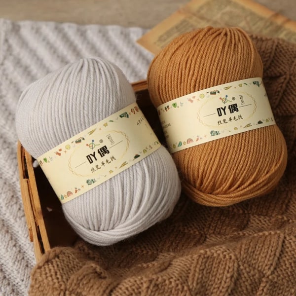 6 st Kammat Bomullsgarn från Yarn DIY B