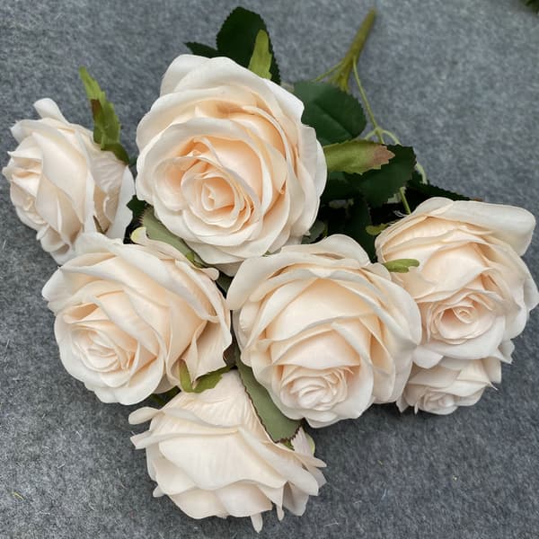 Enkelt Simulert Multi-Hodet Rosebukett Bryllup Fest Dekor