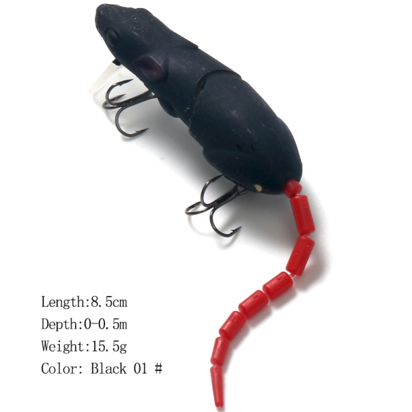 15.5g15.5cm trasig stretch råtta mino bete hårt bete falskt bete b