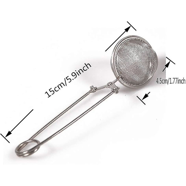 Dww-3 Delar Te Infuser Rostfritt Stål Sil Filter Boll DXGHC