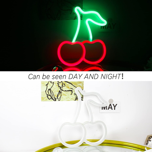 Kirsebær Neon Soveværelse Neon Skilt Rød LED Neon Vægskilt Frugt Ne