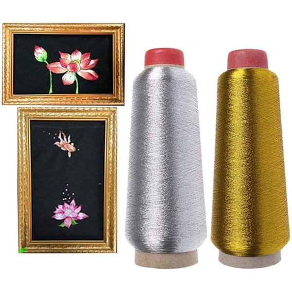 Broderitrådsspoler Polyester Sytråd, Metalltråd