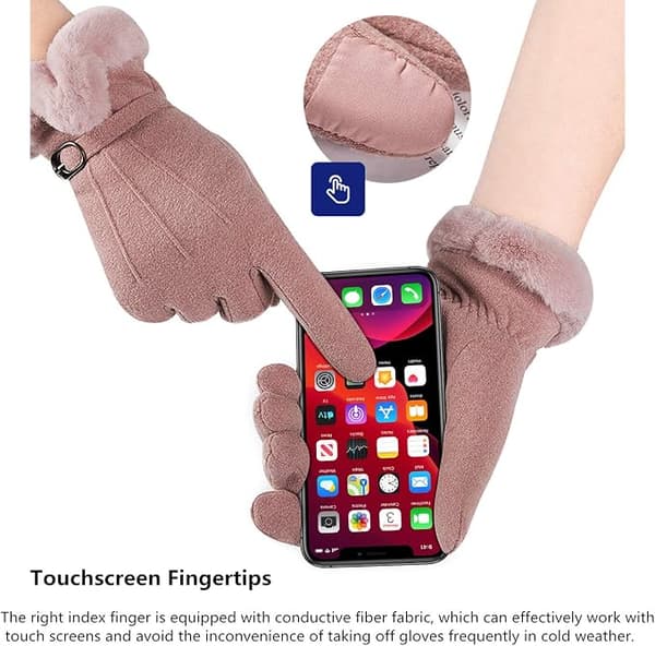Vinterhandsker til kvinder, touchscreen, termiske, varme